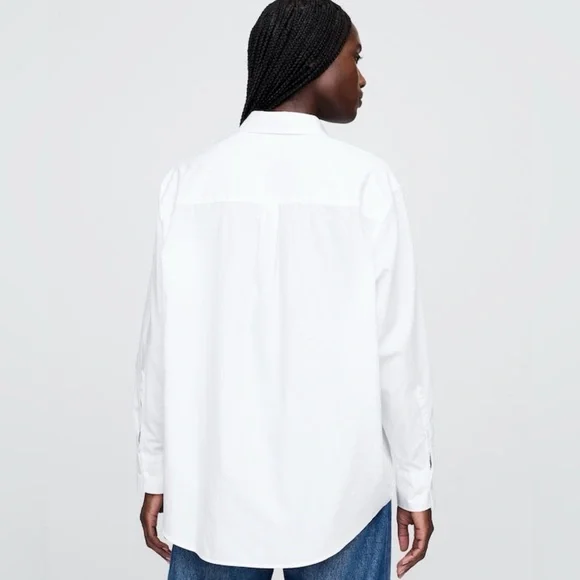 GAP NWOT Cotton Poplin Big Shirt - Picture 2 of 6